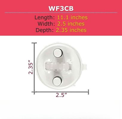 Φίλτρο νερού ψυγείου WF3CB Αντικατάσταση λευκό 1 μετρητής για οικιακή προ-φιλτράρισμα